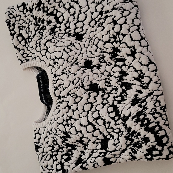 French Connection Black&White Pullover Sweater - Picture 12 of 16
